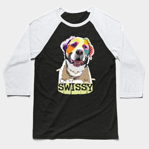 Swissy Baseball T-Shirt by michelkeck